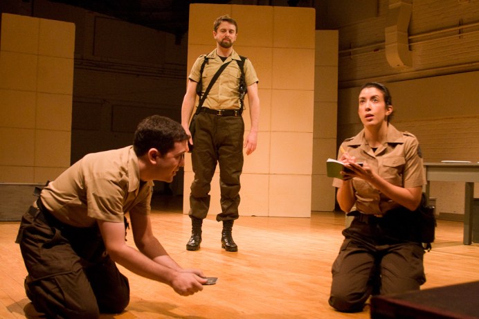 Isaiah Tanenbaum, Matt Archambault, & Sol Marina Crespo in Menders Photo credit Justin Hoche