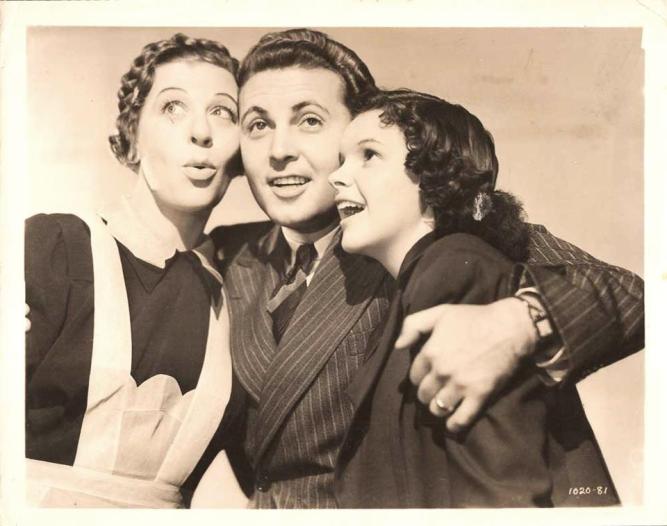 Everybody Sing publicity shot (Fanny Brice Allan Jones Judy Garland)