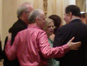 8 May 2013. (L-R) Tracy Letts, Reed Birney, Kellie Overby, Richard Kind. Image by Martha Wade Steketee.