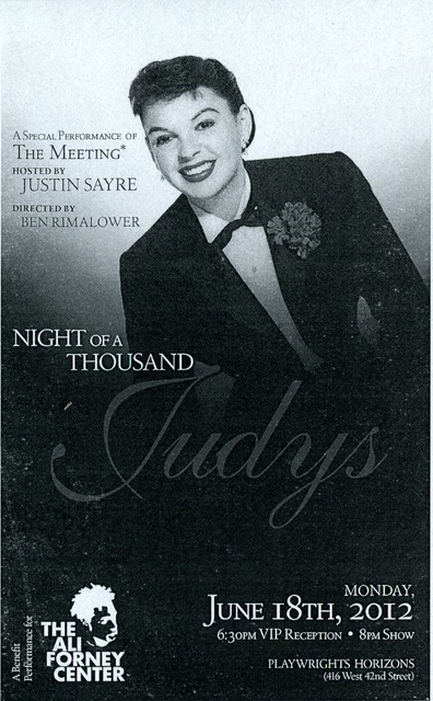 2012 Night of a Thousand Judys. Monday June 18, 2011 at Playwrights Horizons.