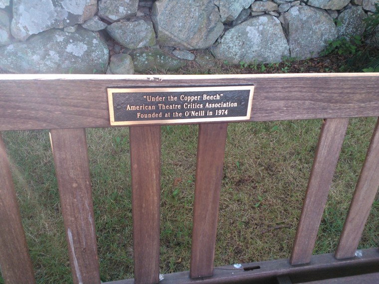 ATCA Bench plaque, commemorating the organization's founding at the O'Neill, 1974.