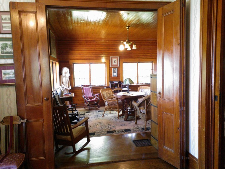 From hallway into the sitting room the tour guide called 