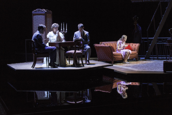 (L-R) Zachary Quinto, Cherry Jones, Brian J. Smith, Celia Keenan-Bolger (image by Michael J. Lutch)